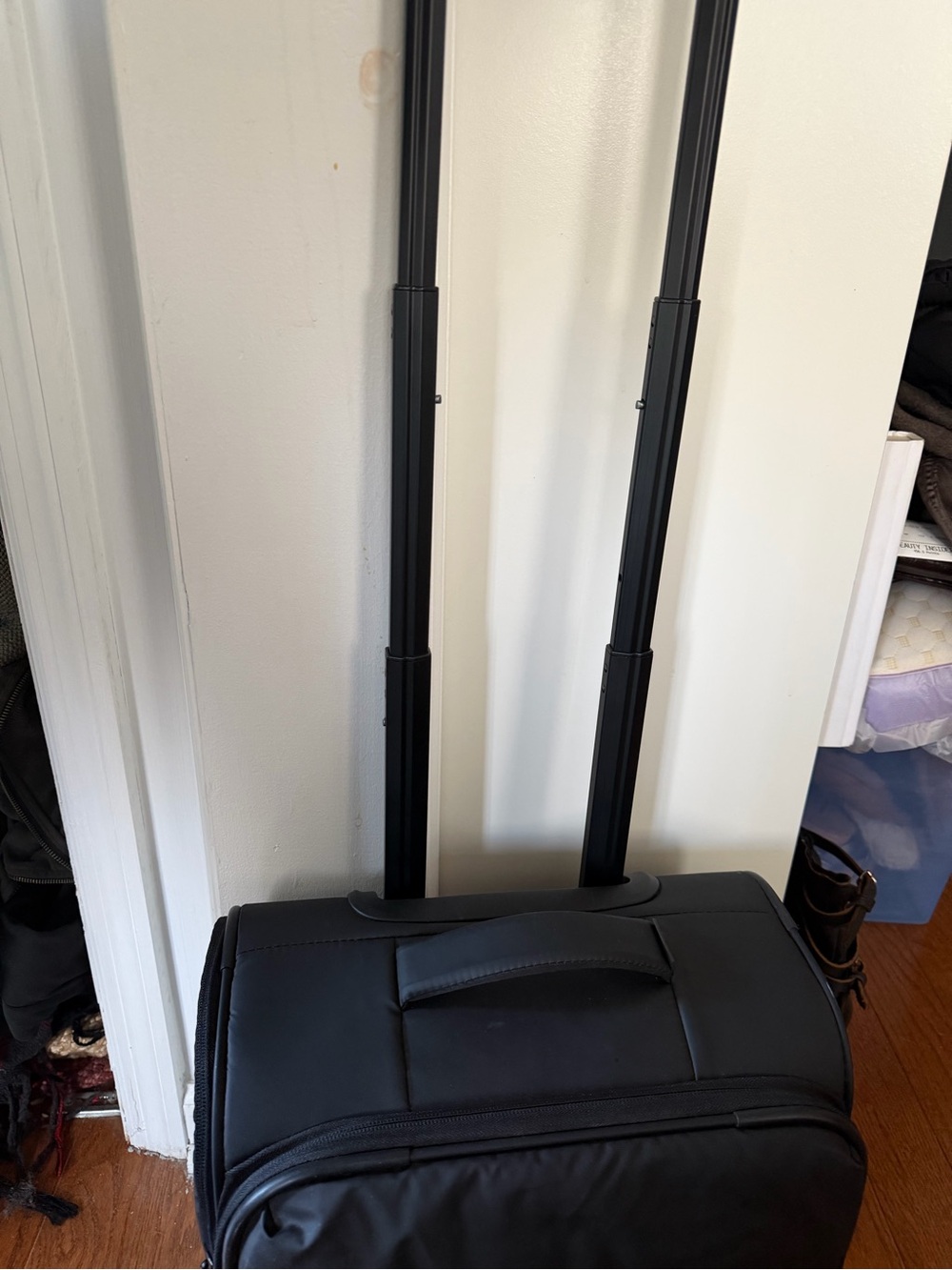 Luka Soft-Sided Mini Carry-On Luggage in Matte Black - Picture 11 of 11